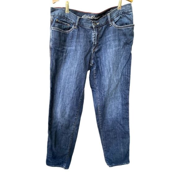 Eddie Bauer boyfriend relaxed  size 10 flannel lined jeans. - Picture 1 of 11